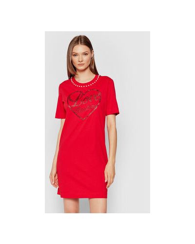 Платье Love Moschino красное