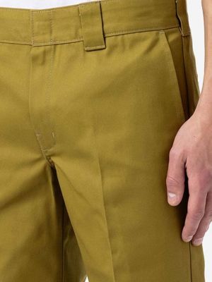 Jednobarevné kalhoty Dickies zelené