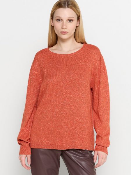 Sweter Damart pomarańczowy