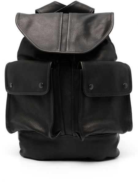 Kožený batoh Yohji Yamamoto černý