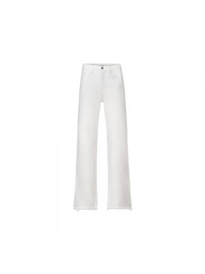 Białe proste jeansy Frame