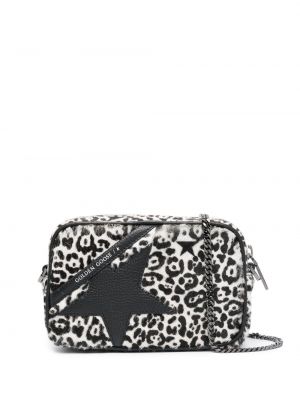 Stjernemønster leopard trykt mini bag Golden Goose