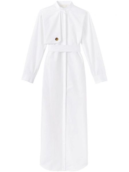 Βαμβακερή φόρεμα Destree λευκό