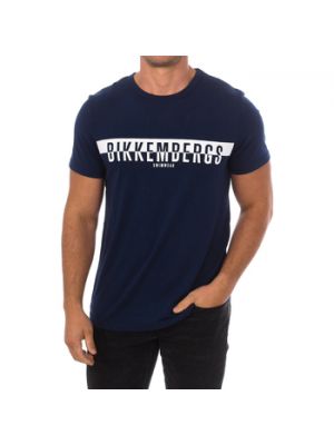 Koszulka z krótkim rękawem Bikkembergs niebieska