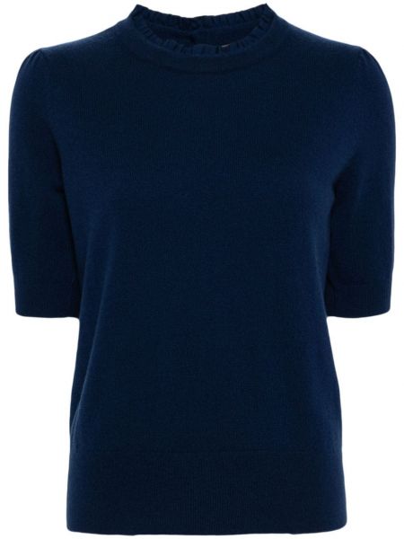 Кашмирена тениска N.peal синьо