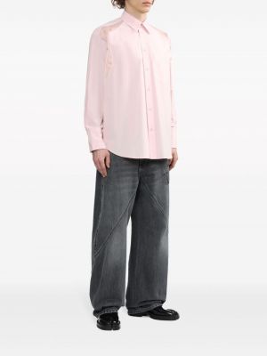 Bavlněná košile Jw Anderson růžová