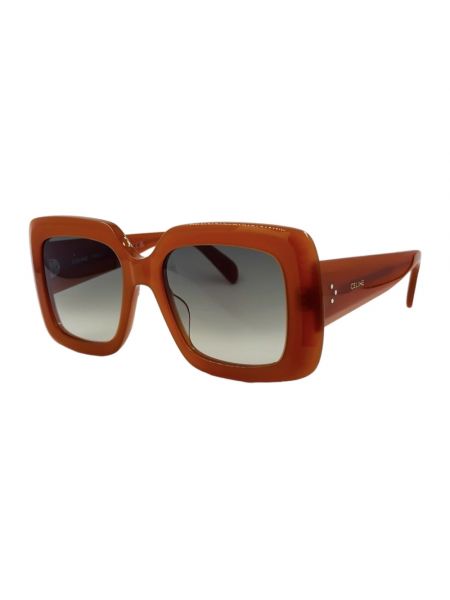 Okulary przeciwsłoneczne z kryształkami Céline pomarańczowe