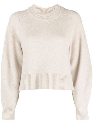 Vlněný svetr z merino vlny Isabel Marant béžový