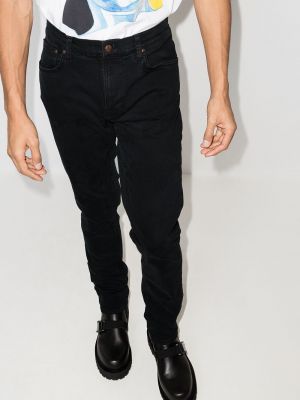 Skinny fit džinsai slim fit Nudie Jeans juoda