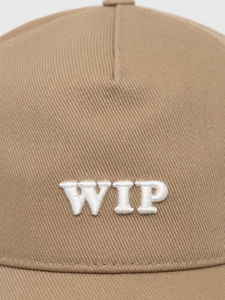 Βαμβακερό καπέλο Carhartt Wip μπεζ