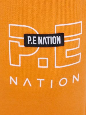 Spodnie sportowe bawełniane P.e Nation pomarańczowe