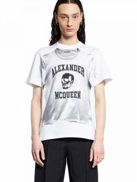 T-shirt Alexander Mcqueen bianco