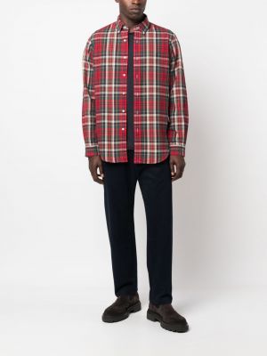 Karierte hemd aus baumwoll mit print Polo Ralph Lauren rot