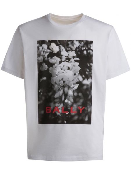 T-krekls ar ziediem ar apdruku Bally