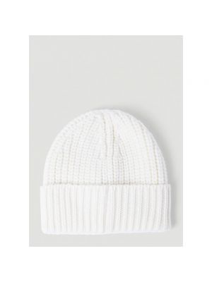 Cappello di lana di lana di lana Moncler bianco