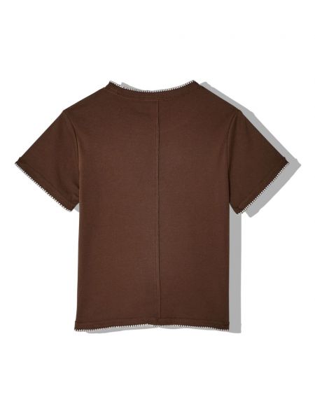 T-shirt Eckhaus Latta marron