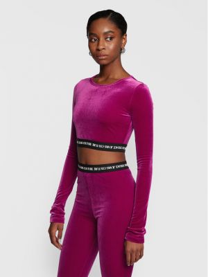 Bluza Versace Jeans Couture vijolična