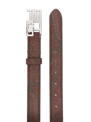 Pasek z nadrukiem z wzorem paisley na sprzączkę Etro