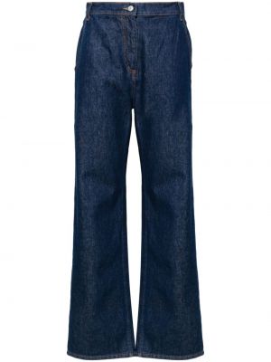 Bootcut džínsy s vysokým pásom Magda Butrym modrá