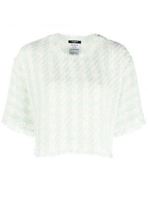T-shirt en tweed Balmain vert