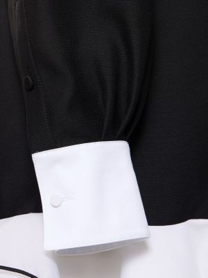 Rochie mini de lână de mătase din crep Valentino negru