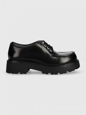 Kožené polobotky na platformě Vagabond Shoemakers černé