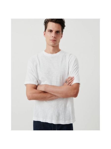 Camiseta de algodón oversized American Vintage blanco