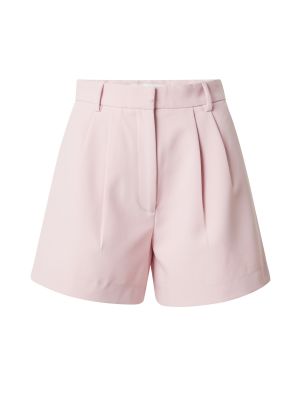 Pantaloni plissettati Abercrombie & Fitch rosa