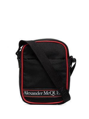 Чанта с принт Alexander Mcqueen черно