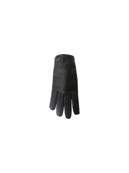 Rękawiczki skórzane Gucci Vintage czarne