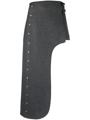 Asymetrická sukňa Durazzi Milano sivá