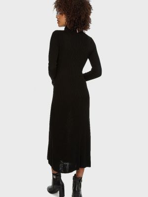 Шелковое платье из лиоцела Tommy Hilfiger черное