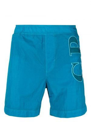 Shorts mit print C.p. Company blau
