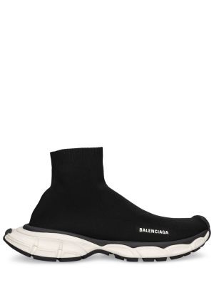 Sneakers in maglia Balenciaga nero