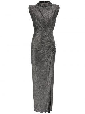 Večerna obleka Dvf Diane Von Furstenberg srebrna