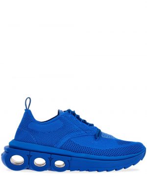 Sneakers a punta appuntita con punta tonda Ferragamo blu