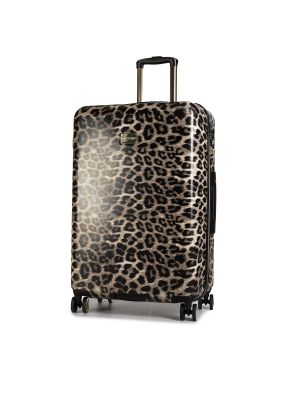 Kofer s leopard uzorkom Puccini smeđa