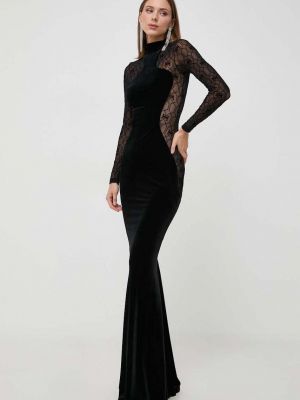 Midi šaty Elisabetta Franchi černé