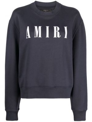 Trykt bomull sweatshirt Amiri blå