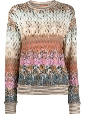 Lang genser Missoni brun