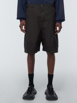Shorts cargo en coton Balenciaga noir