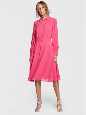 Φόρεμα σε στυλ πουκάμισο Fracomina ροζ