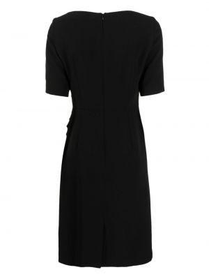 Drapiruotas asimetriškas suknele Paule Ka juoda