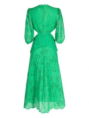 Midi šaty s tropickým vzorem Farm Rio zelené