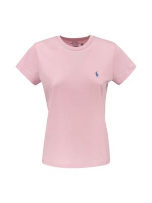 Koszulka z dżerseju Ralph Lauren różowa