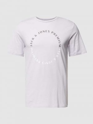 Koszulka z nadrukiem Jack & Jones Premium fioletowa