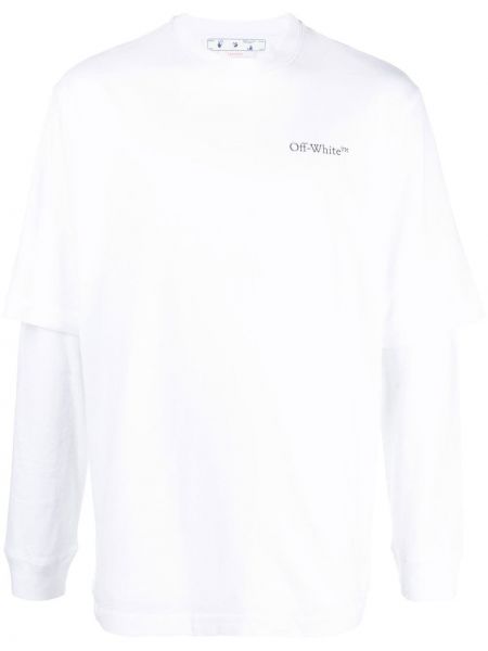 Trykt t-skjorte Off-white hvit