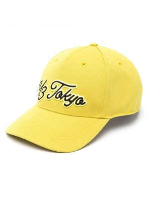 Haftowana czapka z daszkiem Y-3 żółta