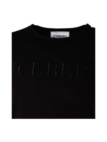 T-shirt mit rundem ausschnitt Iceberg schwarz