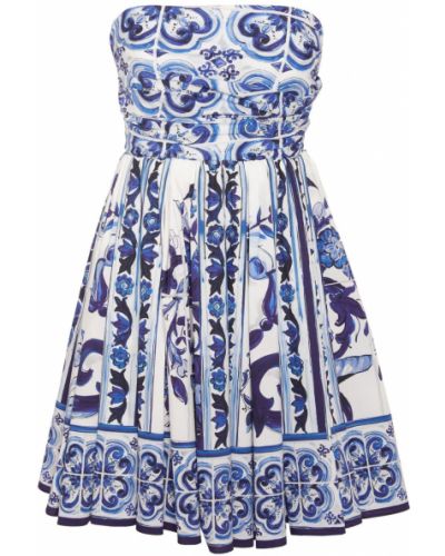Мини рокля Dolce & Gabbana синьо